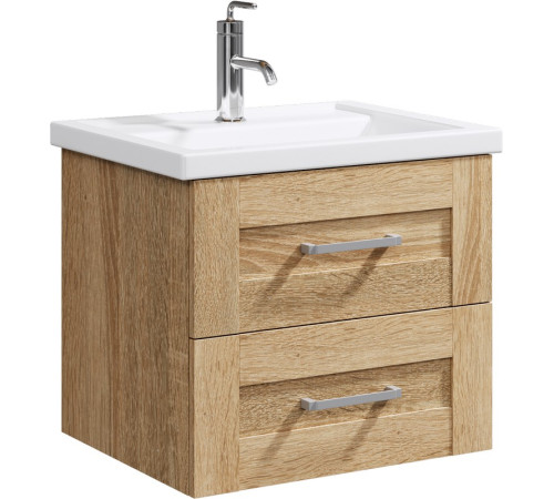 Тумба под умывальник подвесная AQUATON Фостер 610х550х410 мм дуб сонома FOS01062DS