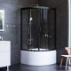 Душевое ограждение AM.PM Gem Black Edition 90х90 см без поддона W90G-401A090BT