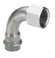 Угловой переход Viega Sanpress Inox 90° 28x1 ВР нержавеющая сталь 437121