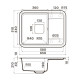 Кухонная мойка Omoikiri Tasogare 65-BE Artgranit 65x51 см ваниль 4993479
