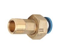 Соединение разъемное прямое Gappo латунное 3/4 ВРх1/2 НР G1229