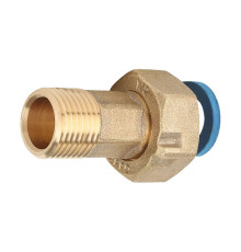 Соединение разъемное прямое Gappo латунное 3/4 ВРх1/2 НР G1229