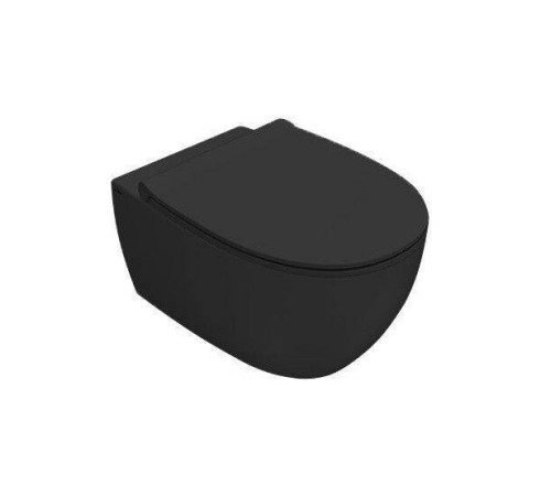 Унитаз подвесной Globo 4ALL 360x540 мм черный матовый MDS03AR