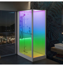 Душевая кабина с хамамом Jacuzzi Bali гидромассаж хромотерапия BAL12230120