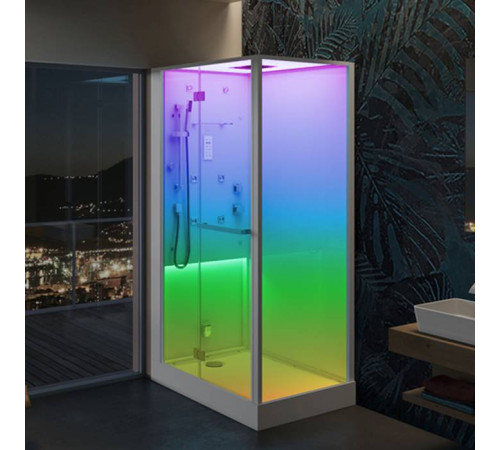 Душевая кабина с хамамом Jacuzzi Bali гидромассаж хромотерапия BAL12230120