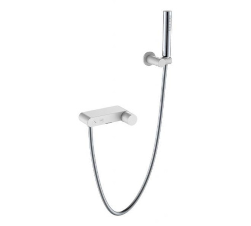 Смеситель для душа Boheme Stick белый/хром 123-WCR