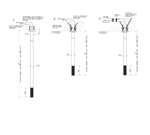 Излив потолочный Gessi Inciso для удаленного управления Finox 58299#149