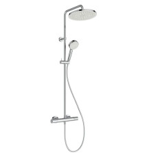 Душевая система Ideal Standard Ceratherm T25 с термостатом и верхним душем 250 мм хром A8520AA