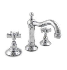 Смеситель для раковины Nicolazzi Dames Anglaises на 3 отверстия с донным клапаном излив 165 мм хром 1409CR18