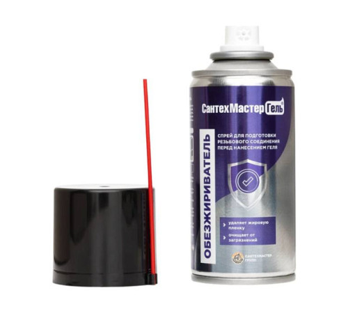 Обезжириватель СантехМастер для очистки резьбы 150 мл 61054