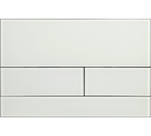 Панель смыва AQUAme стекло белый AQM4116W