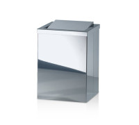 Корзина для бумаги Decor Walther DW 113 20x20x30 см с крышкой сталь полированная 0610170