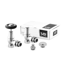 Комплект вентилей SR Rubinetterie Old Style 1/2 угловой с маховиком хром K390-1500C000