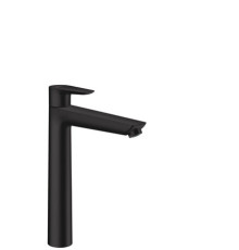Смеситель для раковины Hansgrohe Talis E 240 однорычажный со сливным гарнитуром матовый черный 71716670