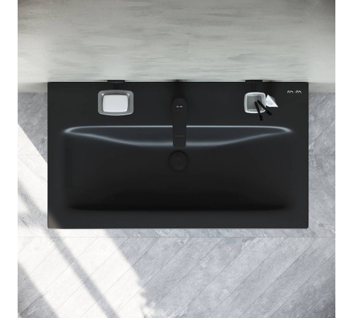 Раковина мебельная AM.PM Gem 75 см черный матовый M90WCC0752BM