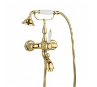 Смеситель для ванны с душевым набором Margaroli Classica 1004 Gold RU1004AA01GD
