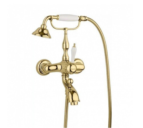 Смеситель для ванны с душевым набором Margaroli Classica 1004 Gold RU1004AA01GD