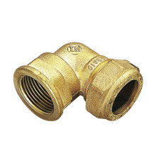 Угольник переходный латунный Tiemme 90° 12x1/2 ВР 1000073