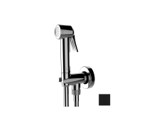 Гигиенический комплект Bossini Apice с лейкой, держателем и шлангом черный матовый CE4002.073