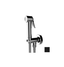 Гигиенический комплект Bossini Apice с лейкой, держателем и шлангом черный матовый CE4002.073