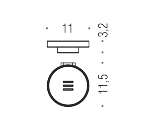 Мыльница подвесная Colombo Design Mini хром матовое стекло B4001.CR-VAN