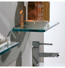 Полочка под зеркало стеклянная Idea Stella 115 мм подвесная 01573