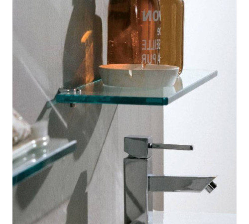 Полочка под зеркало стеклянная Idea Stella 115 мм подвесная 01573