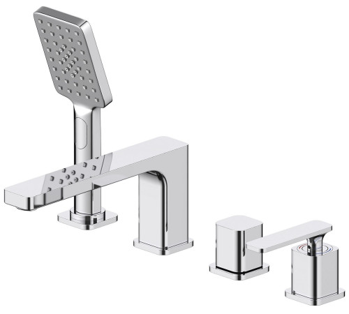 Смеситель на борт ванны Timo Torne на 4 отверстия комплект хром 4330/00Y