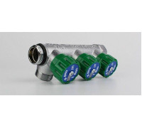 Коллектор модульный Hoger TIN 1 x 3/4 EK 4 контура вентили 90° латунь EMW0204T