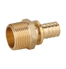 Переходник аксиальный латунный Gappo 25х3/4 НР G1307