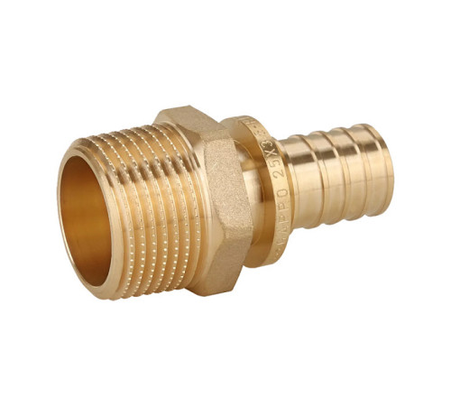 Переходник аксиальный латунный Gappo 25х3/4 НР G1307