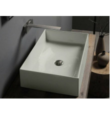 Раковина накладная Scarabeo Teorema 2.0 60x40 см без отверстия для смесителя Pearl 5101/41