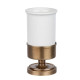 Стакан для зубных щеток настольный Tivoli World Bristol 190 керамический белый бронза TWBR190br