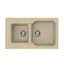 Кухонная мойка Omoikiri Maru 86-2-CH Tetogranit 86x50 см шампань 4993291