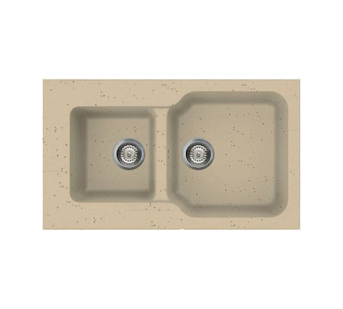 Кухонная мойка Omoikiri Maru 86-2-CH Tetogranit 86x50 см шампань 4993291