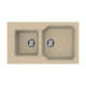 Кухонная мойка Omoikiri Maru 86-2-CH Tetogranit 86x50 см шампань 4993291
