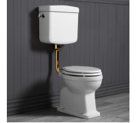 Унитаз напольный SIMAS Londra 60х36.5 см вертикальный слив средний бачок золото D11oro/LO901bi/LO912bi/F90oro