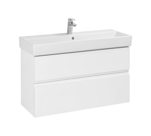 Тумба под раковину подвесная Roca Oleta 100х37х54 см 2 ящика белая A857641806