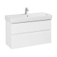 Тумба под раковину подвесная Roca Oleta 100х37х54 см 2 ящика белая A857641806