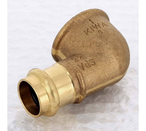 Угол 90° пресс-В бронзовый Viega Sanpress 22х1 314378