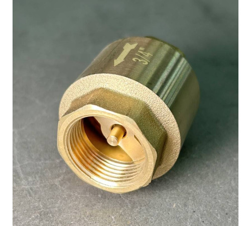 Клапан обратный STOUT пружинный с латунным затвором 3/4 ВВ CV201002