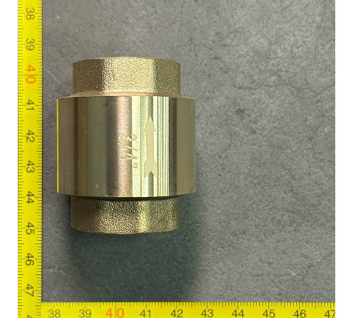 Клапан обратный STOUT пружинный с латунным затвором 3/4 ВВ CV201002