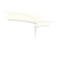 Карниз для скрытого освещения Orac Decor CX190F U-PROFILE гибкий