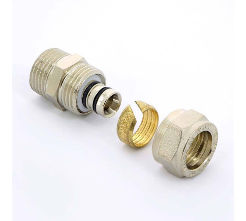Муфта обжимная Uni-Fitt никелированная 16х1/2 НР 662N6200