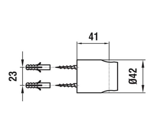 Держатель для ручного душа Laufen Twinpro настенный хром HF504709100000