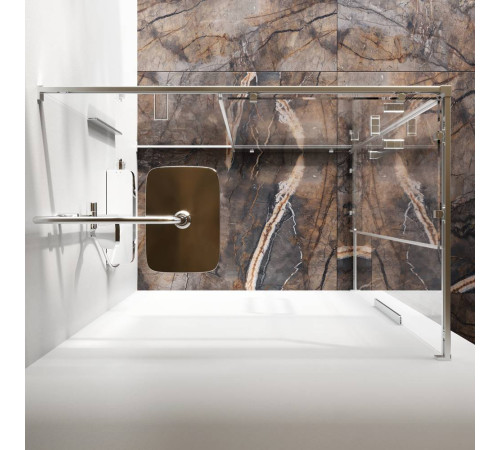 Душевое ограждение AM.PM Func 120x80 см профиль хром стекло прозрачное W84G-403-12080-MT