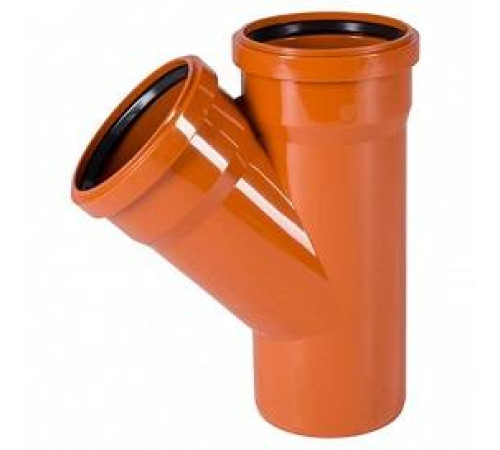 Тройник канализационный наружный Ostendorf KGEA 45° 160/160 мм PVC 222300