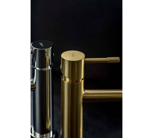 Смеситель для раковины Boheme Uno однорычажный золото матовое 461-MG