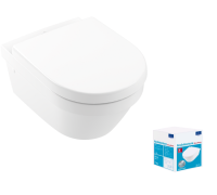 Унитаз подвесной Villeroy & Boch Architectura 370х530х330 мм альпийский белый 4694HR01