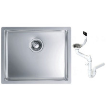 Мойка кухонная Alveus Quadrix 50 универсальный монтаж 550х450х200 мм с сифоном 1102606